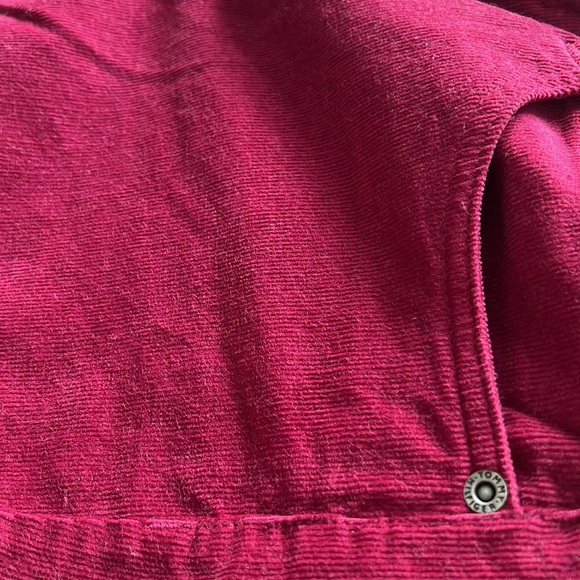 NWT Tommy Hilfiger Red Corduroy Slim Low-rise Pants / Trousers Women’s Size 12 - Picture 7 of 10